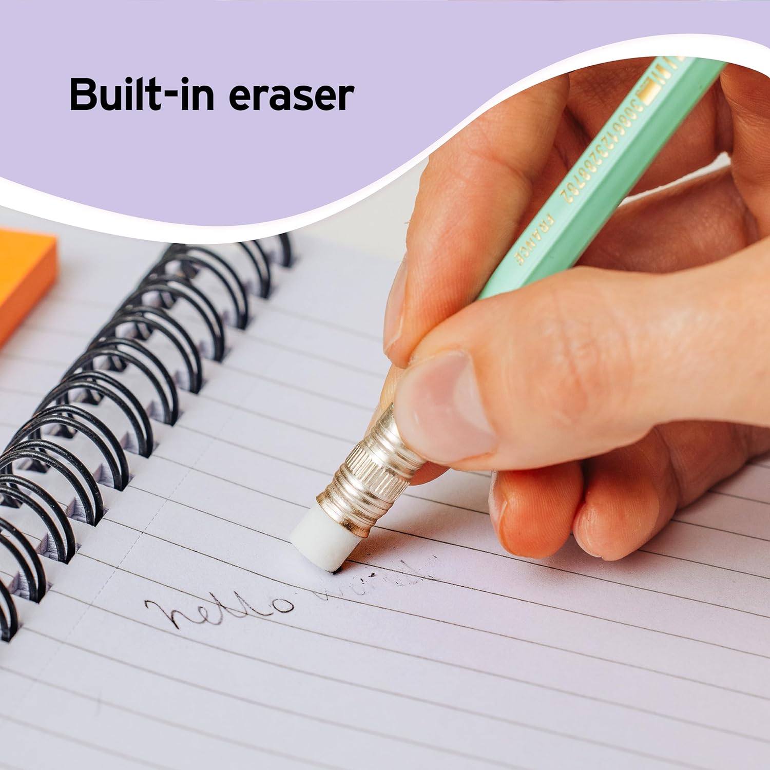 CREION GRAFIT HB CU GUMA ECO EVOLUTION PASTEL 12/CUT BIC
