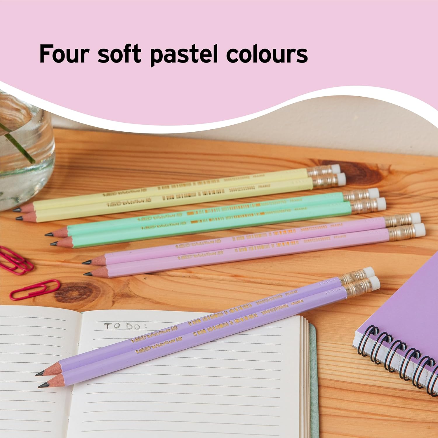 CREION GRAFIT HB CU GUMA ECO EVOLUTION PASTEL 12/CUT BIC