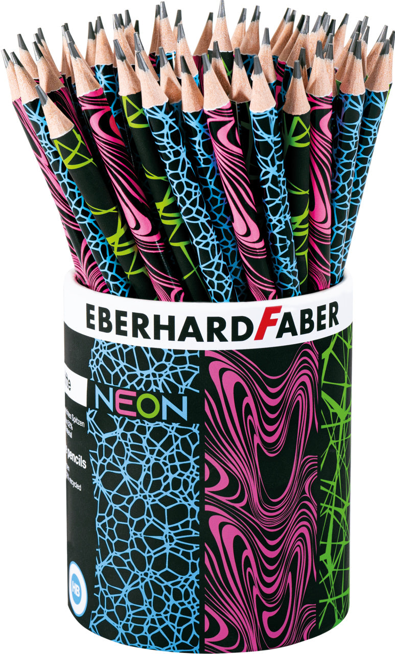 CREION GRAFIT HB FARA GUMA NEGRU-NEON EBERHARD FABER