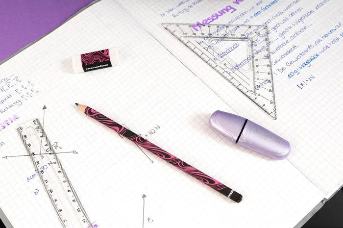 CREION GRAFIT HB FARA GUMA NEGRU-NEON EBERHARD FABER