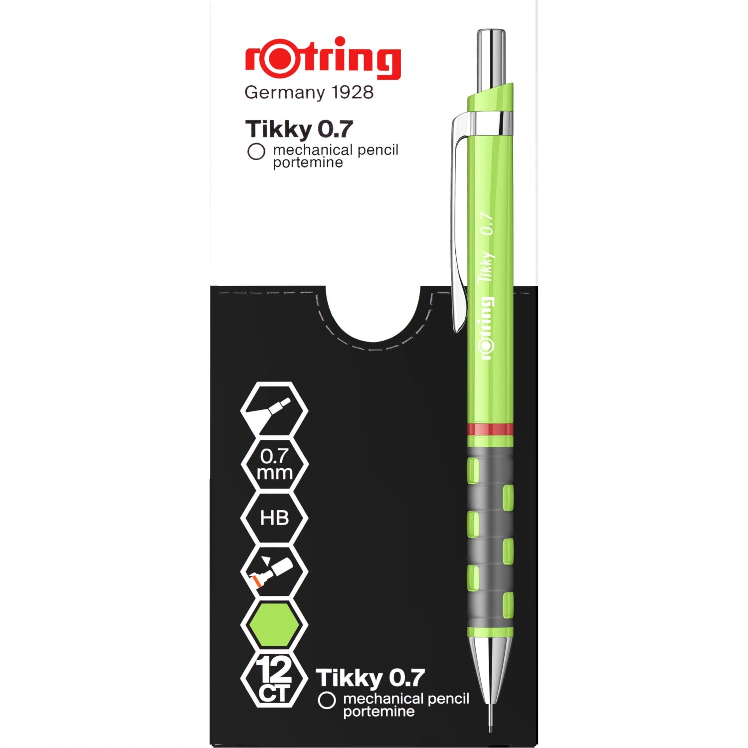 CREION MECANIC 0.7MM TIKKY 3 VERDE DESCHIS ROTRING