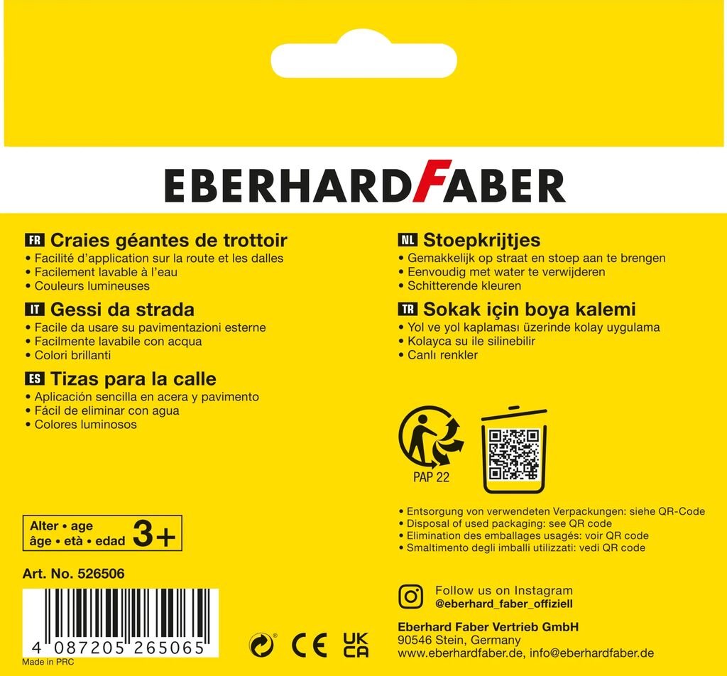 CRETA 6 CULORI DESEN ASFALT EBERHARD FABER