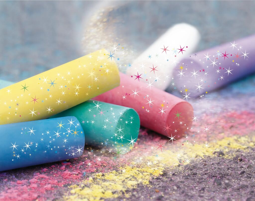 CRETA 6 CULORI GLITTER DESEN ASFALT EBERHARD FABER