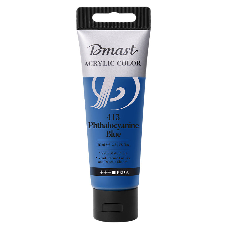 CULORI ACRILICE PROFESIONALE 75ML ALBASTRU PHTALAT 413 DMAST BY PEBEO