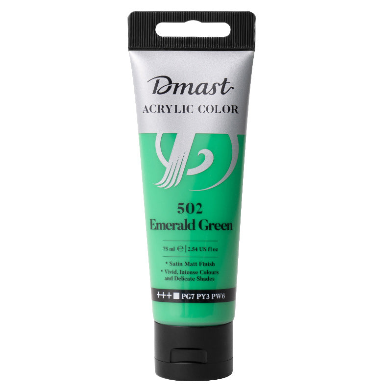 CULORI ACRILICE PROFESIONALE 75ML VERDE SMARALD 502 DMAST BY PEBEO