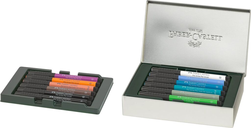 CUTIE 12 CULORI PITT ARTIST PEN CITIES NEW YORK FABER-CASTELL