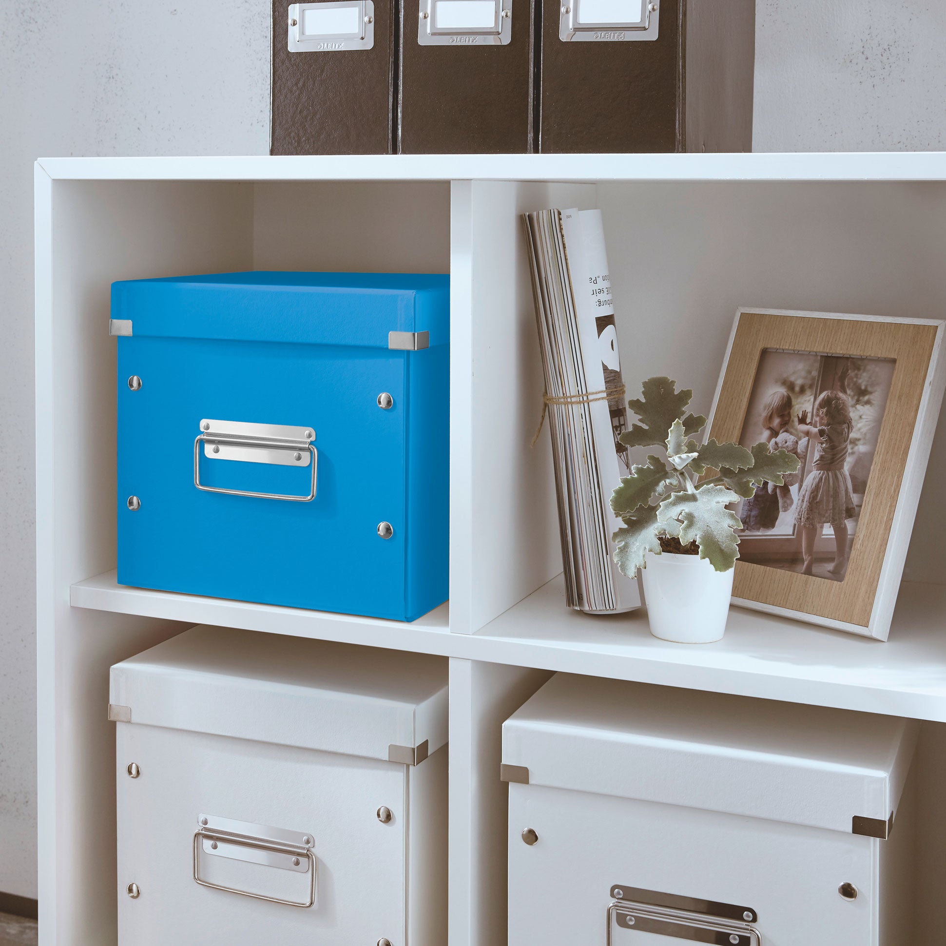 CUTIE CLICK&STORE MEDIE CUB ALBASTRU LEITZ