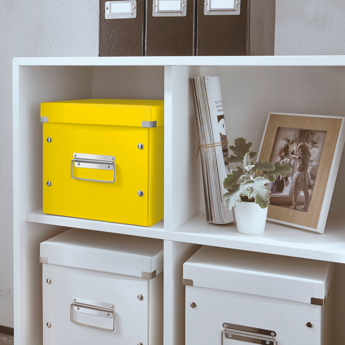 CUTIE CLICK&STORE MEDIE CUB GALBENA LEITZ