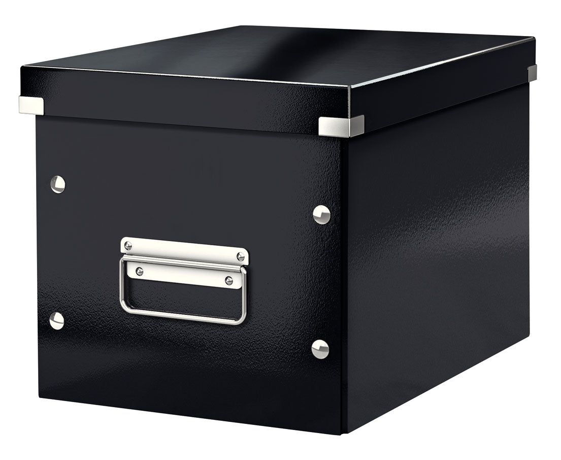 CUTIE CLICK&STORE MEDIE CUB NEAGRA LEITZ