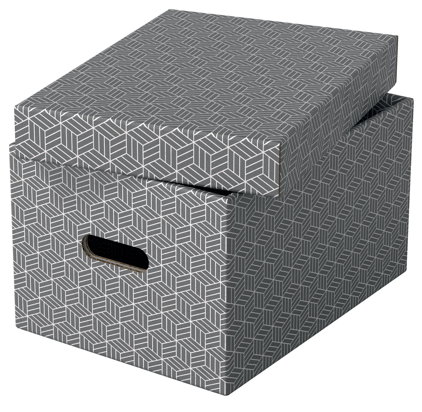 CUTIE DEPOZITARE CU CAPAC 36 x 26 x 20CM GRI RECYCLED FSC 3/SET ESSELTE