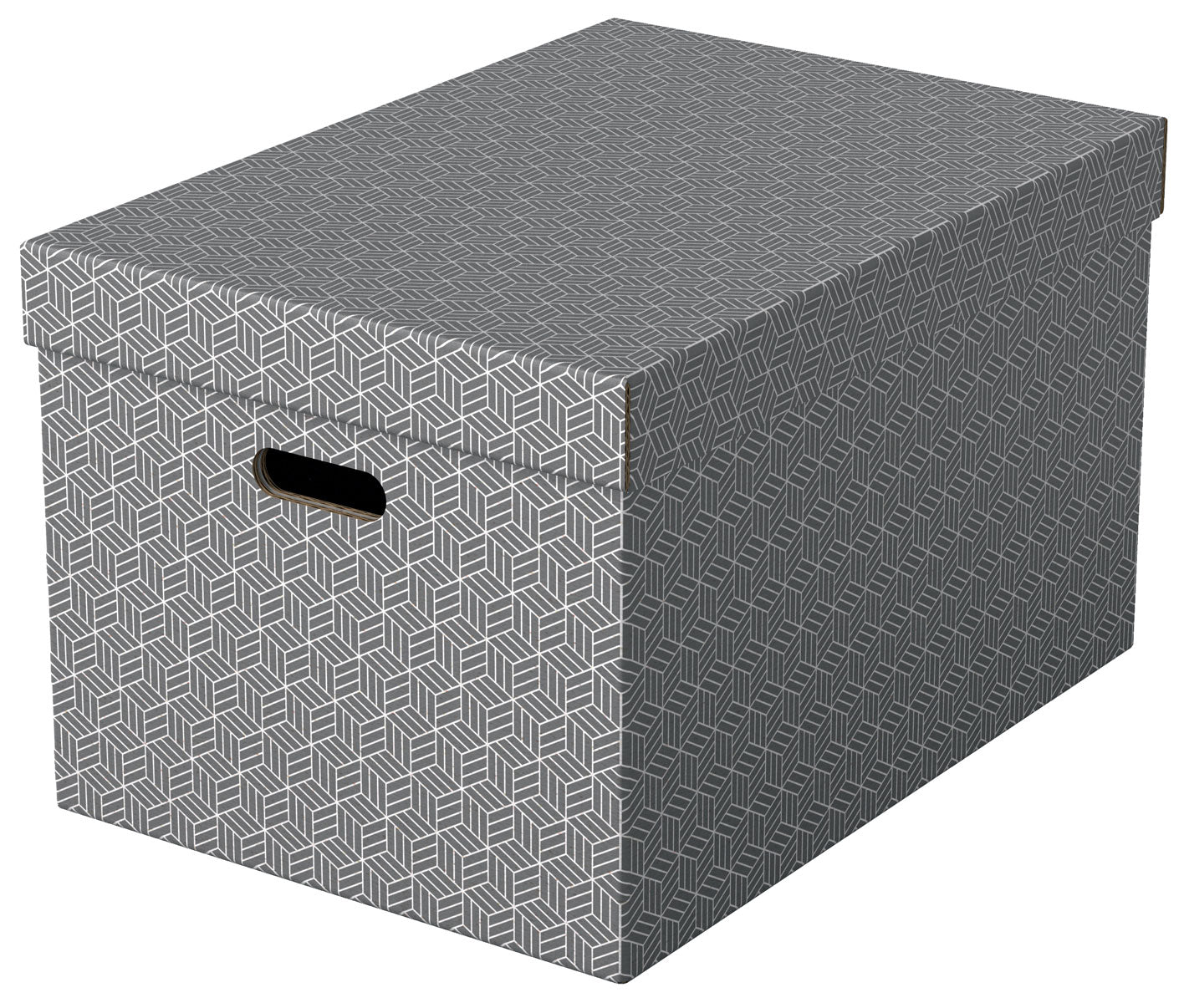 CUTIE DEPOZITARE CU CAPAC 51 x 35 x 30 CM GRI RECYCLED FSC 3/SET ESSELTE