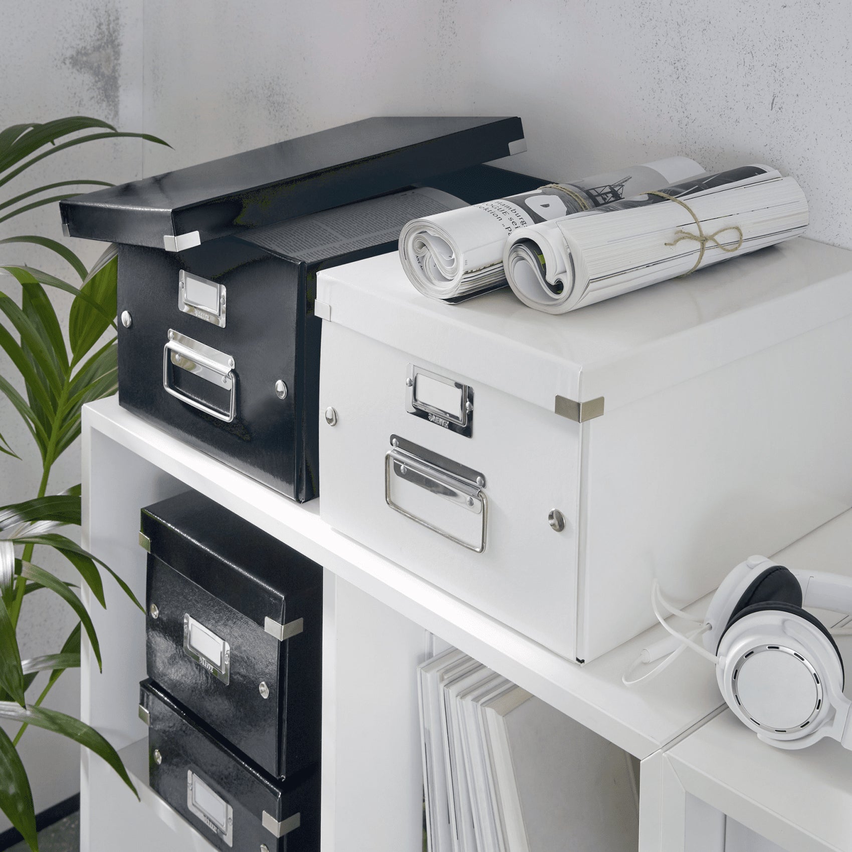 CUTIE DEPOZITARE MARE ALBA CLICK&STORE LEITZ