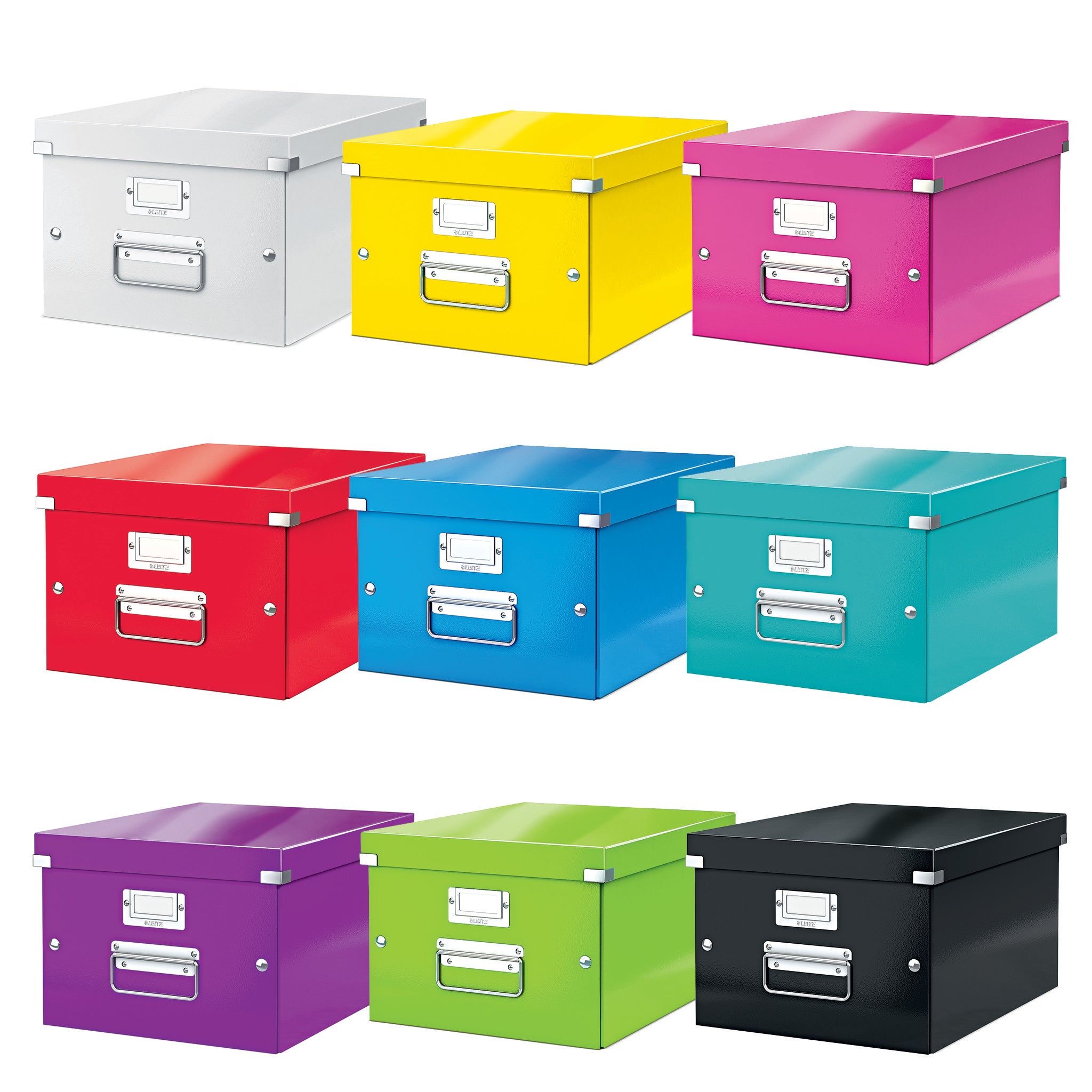 CUTIE DEPOZITARE MEDIE ROSIE CLICK&STORE LEITZ