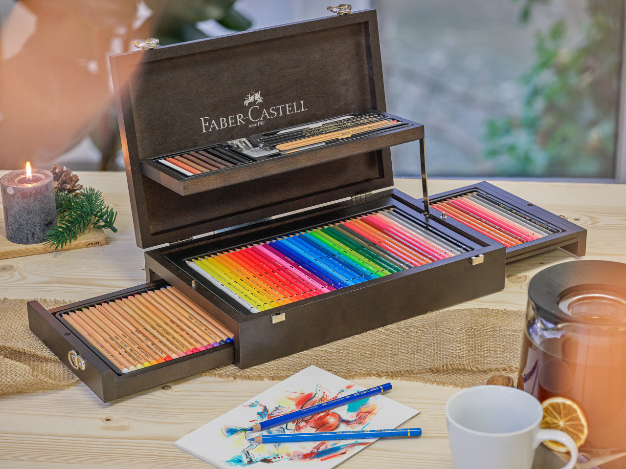 CUTIE LEMN COLECTIE ARTA SI GRAFICA FABER-CASTELL