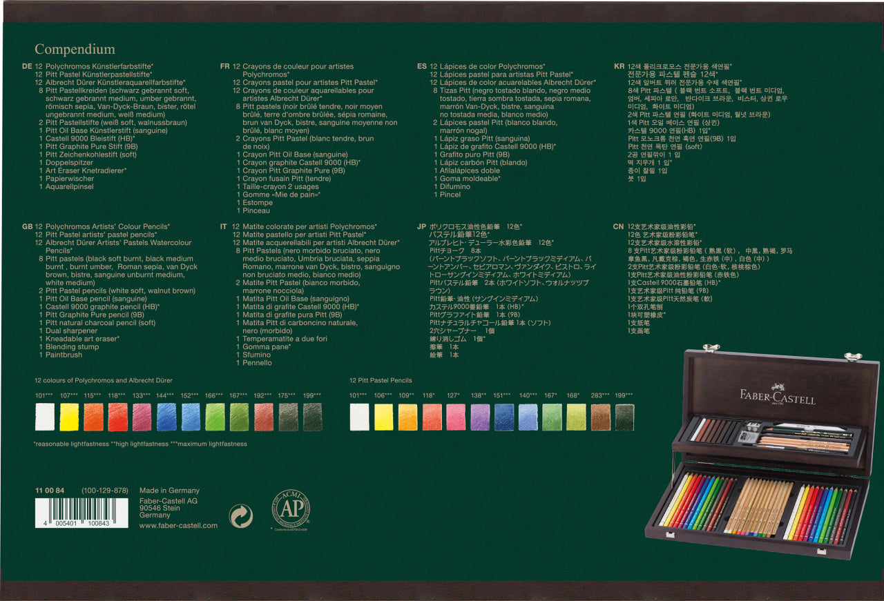 CUTIE LEMN COMPENDIUM ARTA SI GRAFICA FABER-CASTELL