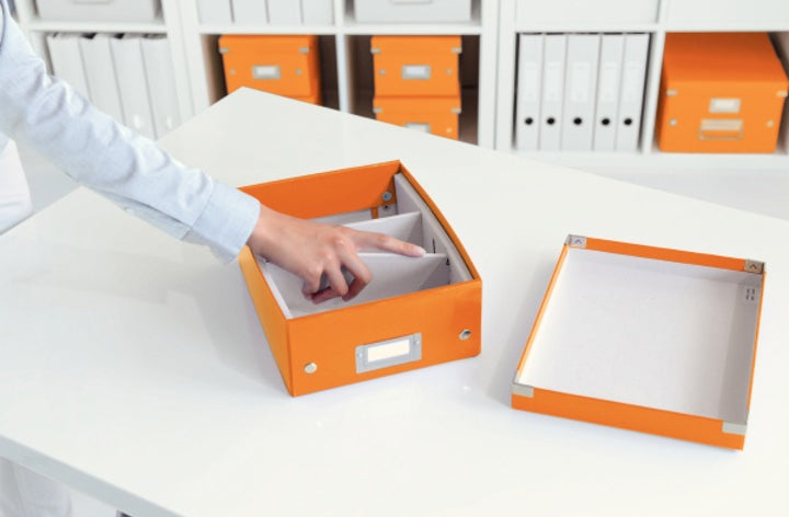 CUTIE ORGANIZER MICA PORTOCALIE CLICK & STORE LEITZ