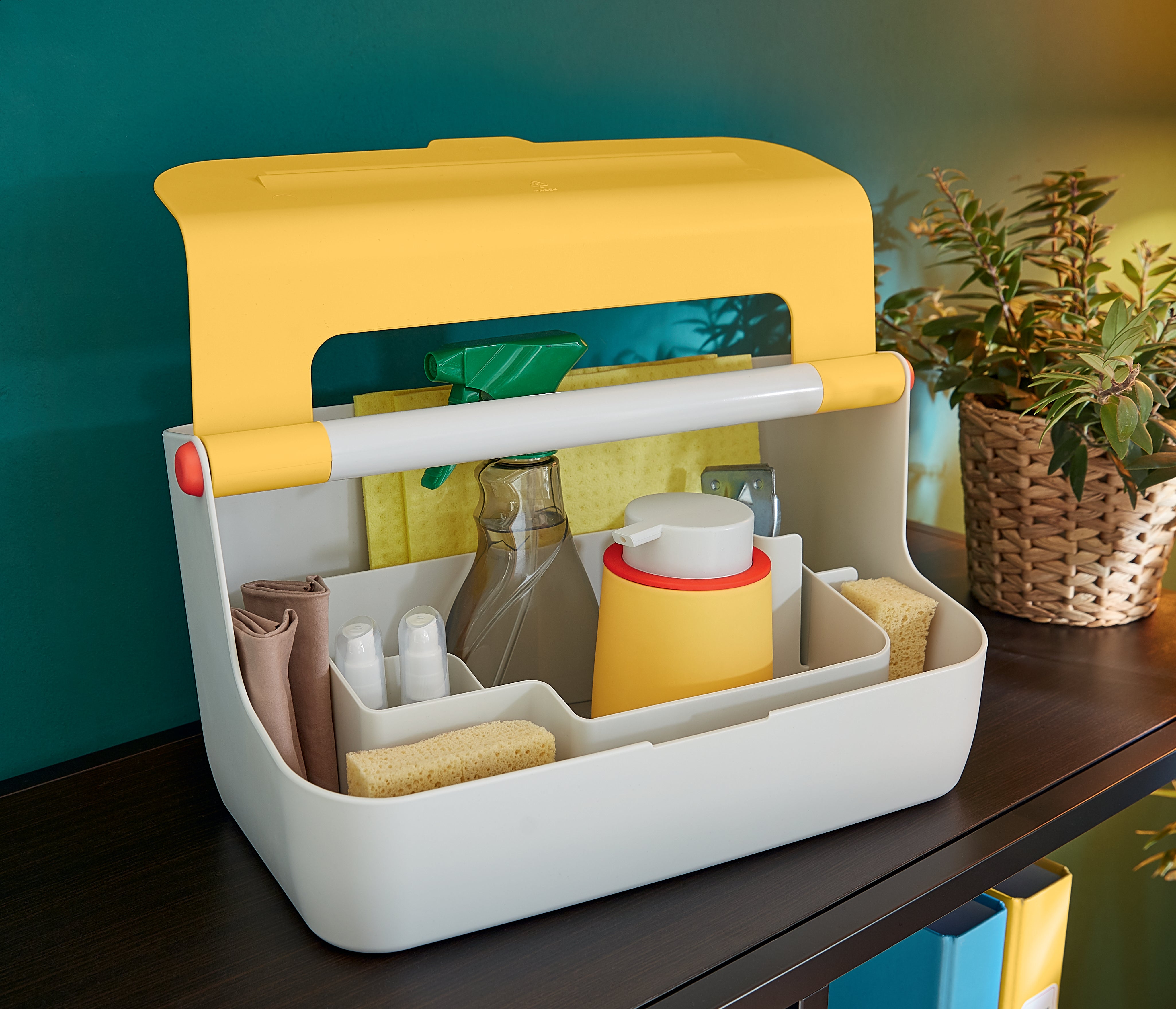 CUTIE PORTABILA CU ORGANIZATOR 36 x 19 x21 CM GALBEN CHIHLIMBAR COSY LEITZ