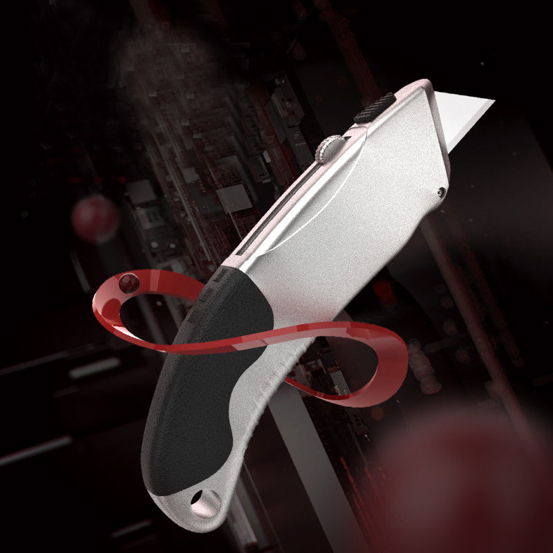 CUTTER UTILITAR PROFESIONAL CU GRIP ALUMINIU DELI