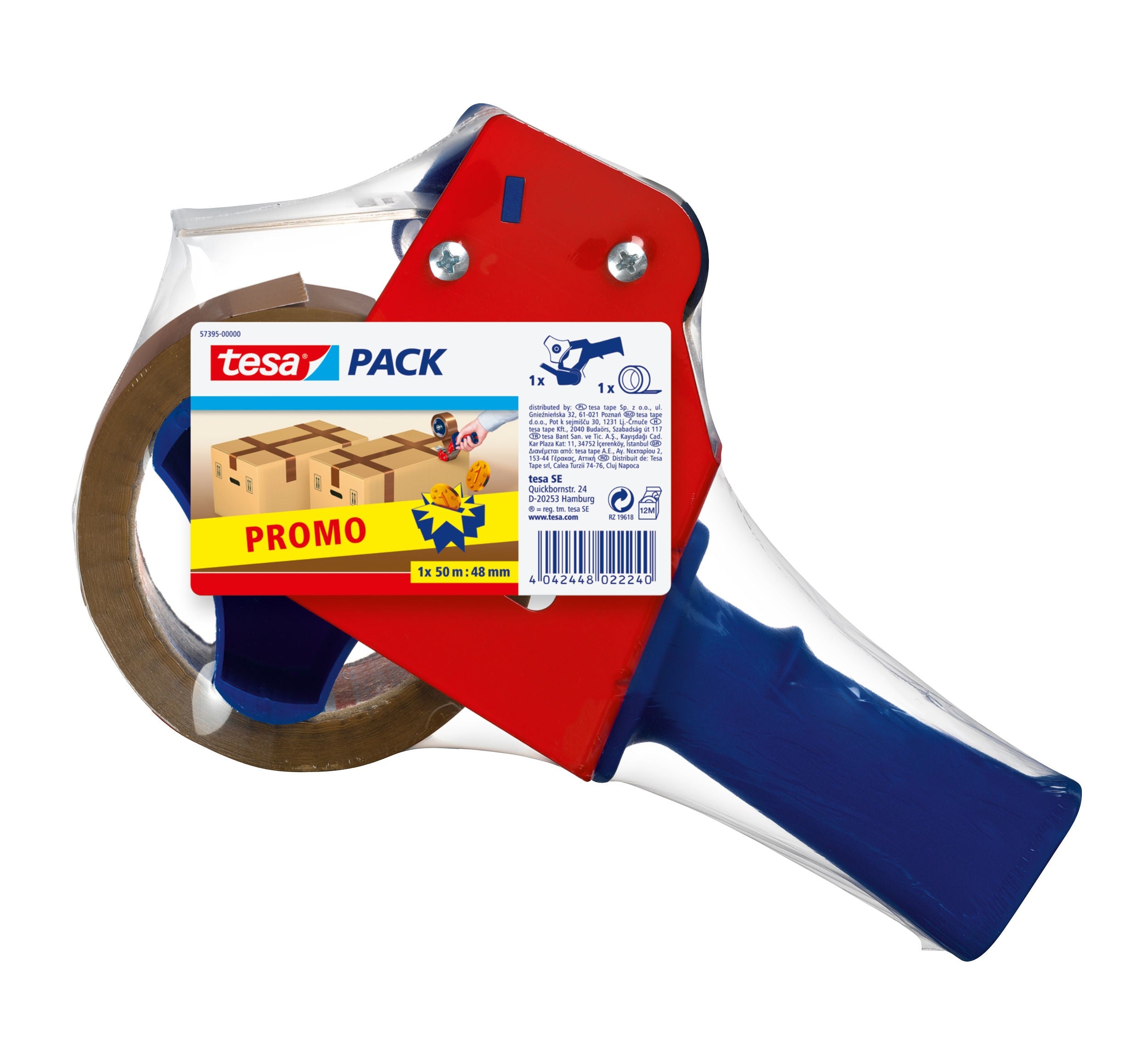 DERULATOR BANDA + BANDA ADEZIVA TESA 50M 48MM