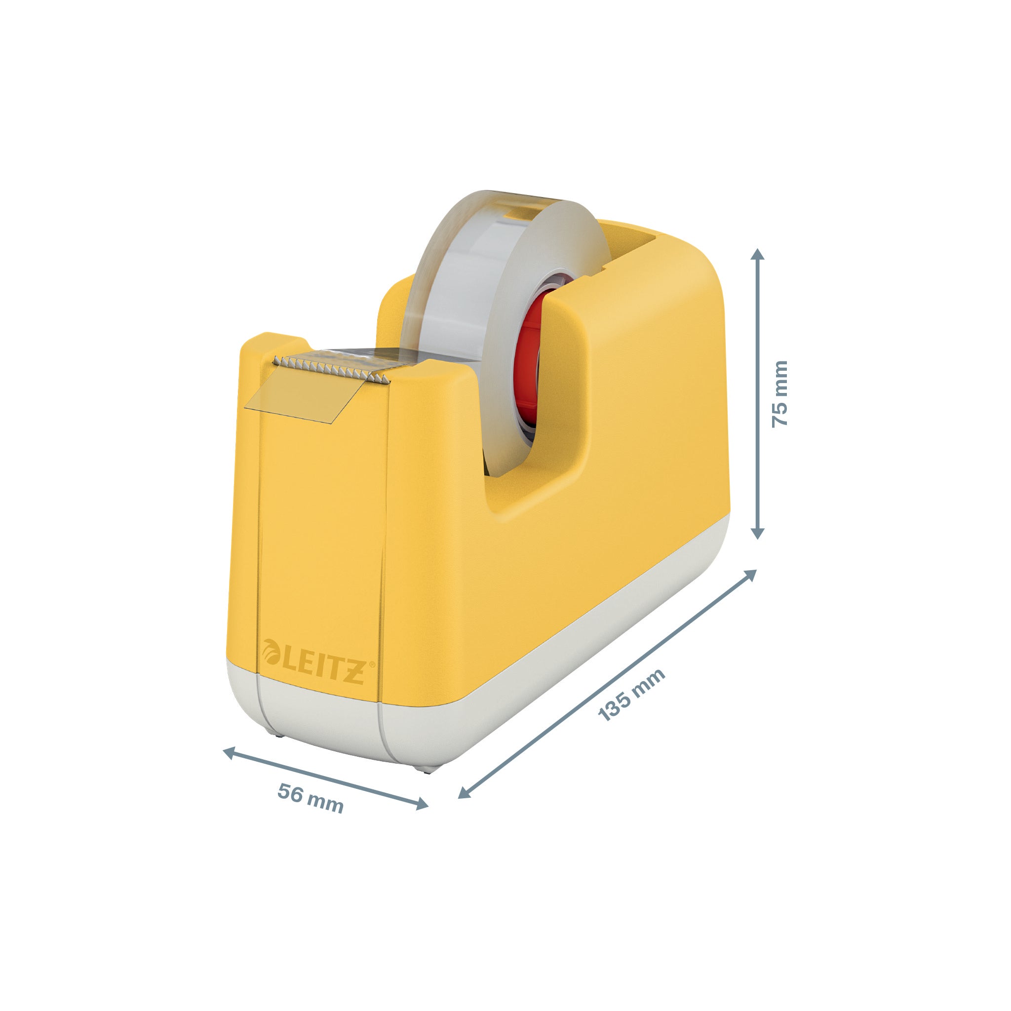 DISPENSER BANDA ADEZIVA 19 MM x 33 M GALBEN CHIHLIMBAR COSY LEITZ