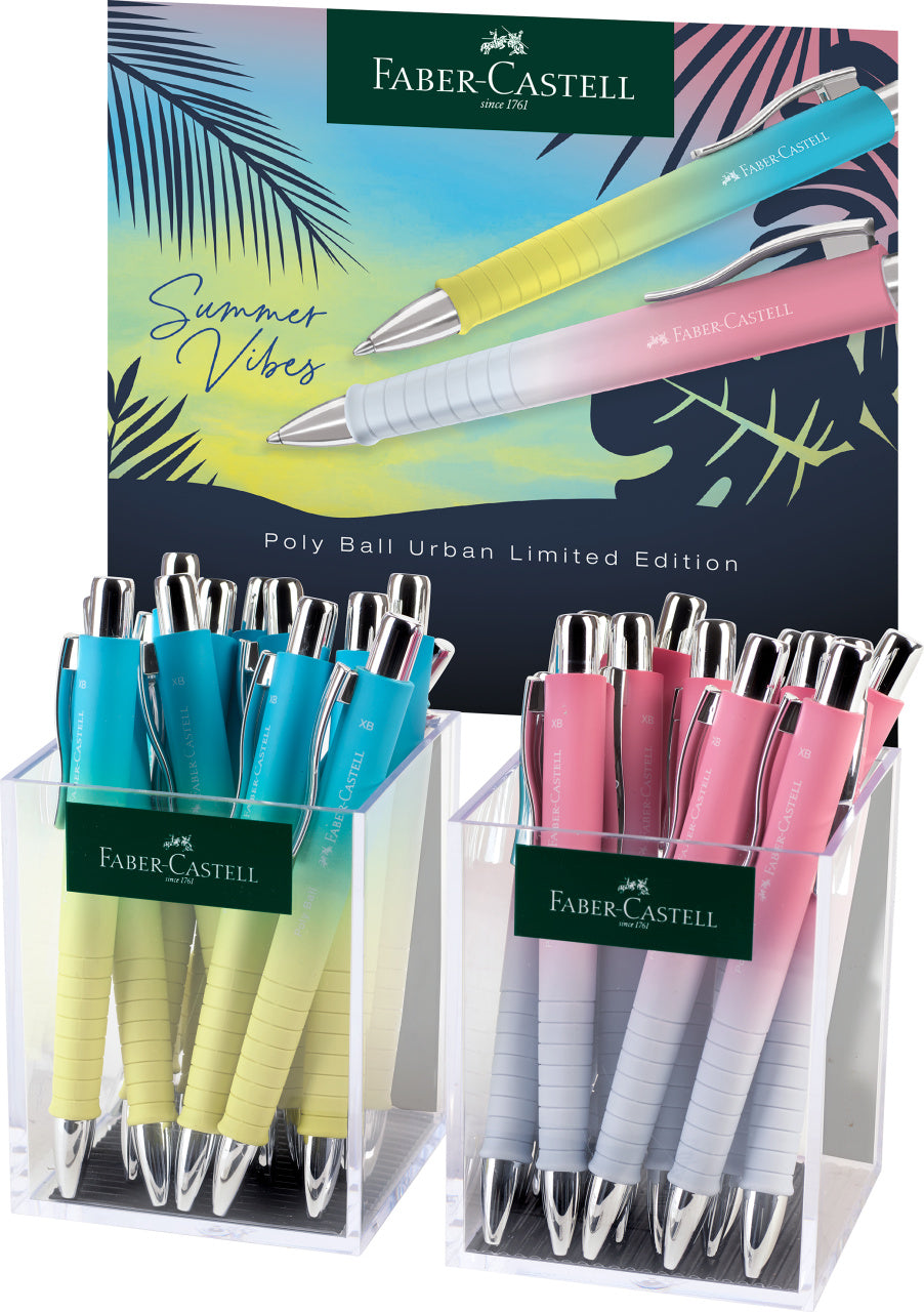 DISPLAY 24 BUC PIX CU MECANISM SI GRIP POLY BALL URBAN XB SUMMER 2024 FABER-CASTELL