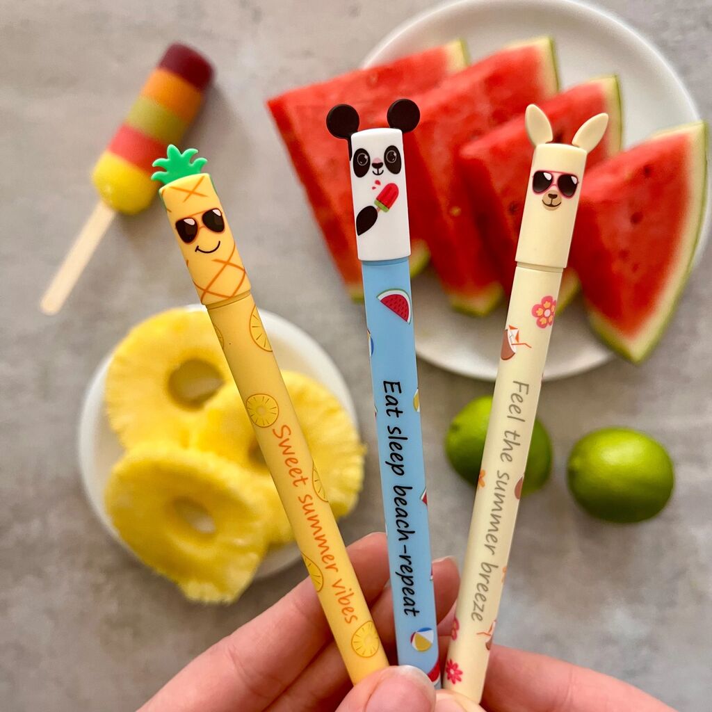 DISPLAY 36 ROLLERE 0.7 MM ALBASTRU ERASABLE SUMMER EDITION EBERHARD FABER