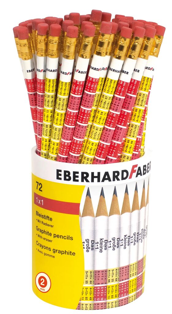 DISPLAY 72 BUC CREION GRAFIT B CU GUMA TABLA INMULTIRII EBERHARD