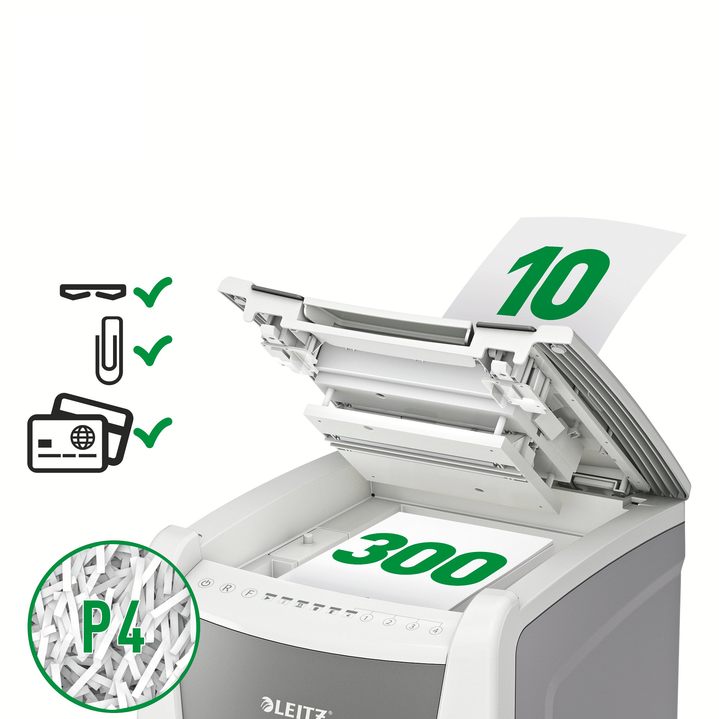 DISTRUGATOR AUTOMAT DOC IQ OFFICE CROSS-CUT 300 COLI P4 LEITZ