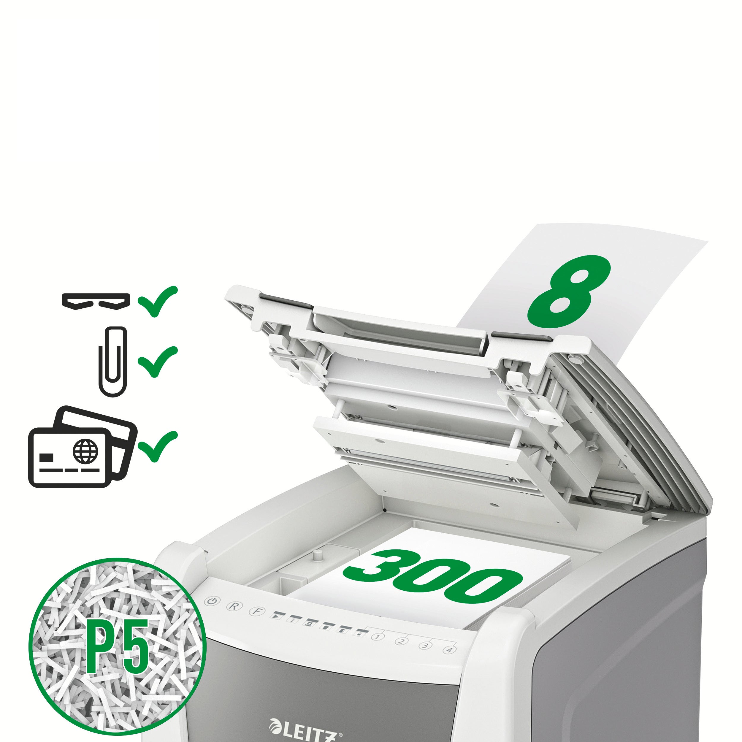 DISTRUGATOR AUTOMAT DOC IQ OFFICE MICRO-CUT 300 COLI P5 LEITZ