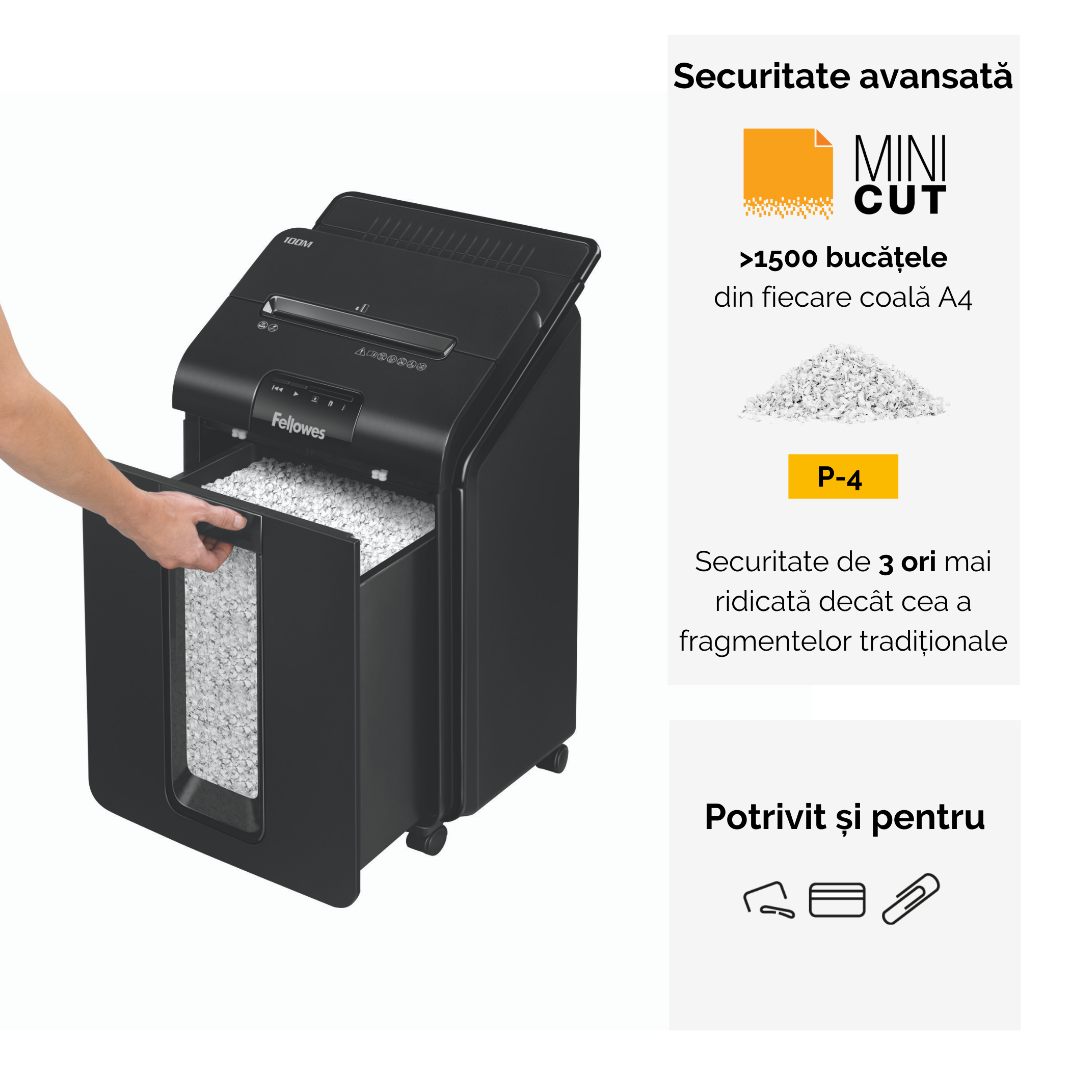 DISTRUGATOR DOC AUTOMAT AUTOMAX 100M CROSS-CUT FELLOWES