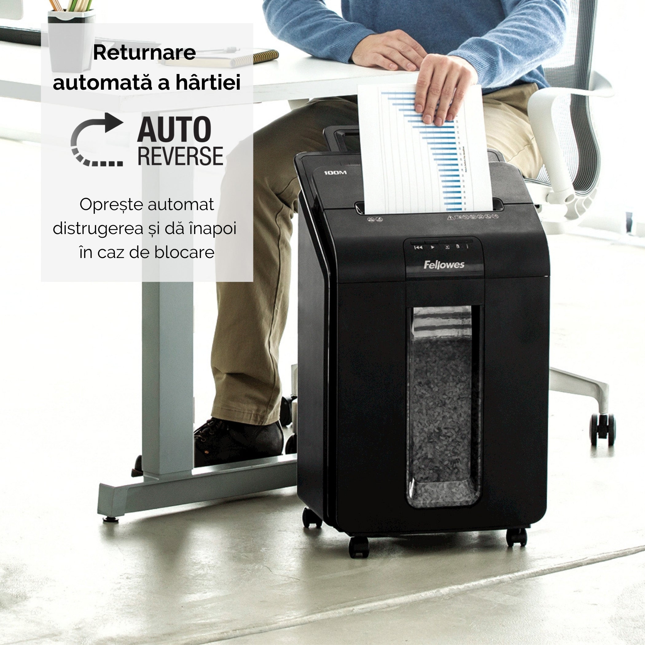 DISTRUGATOR DOC AUTOMAT AUTOMAX 100M CROSS-CUT FELLOWES