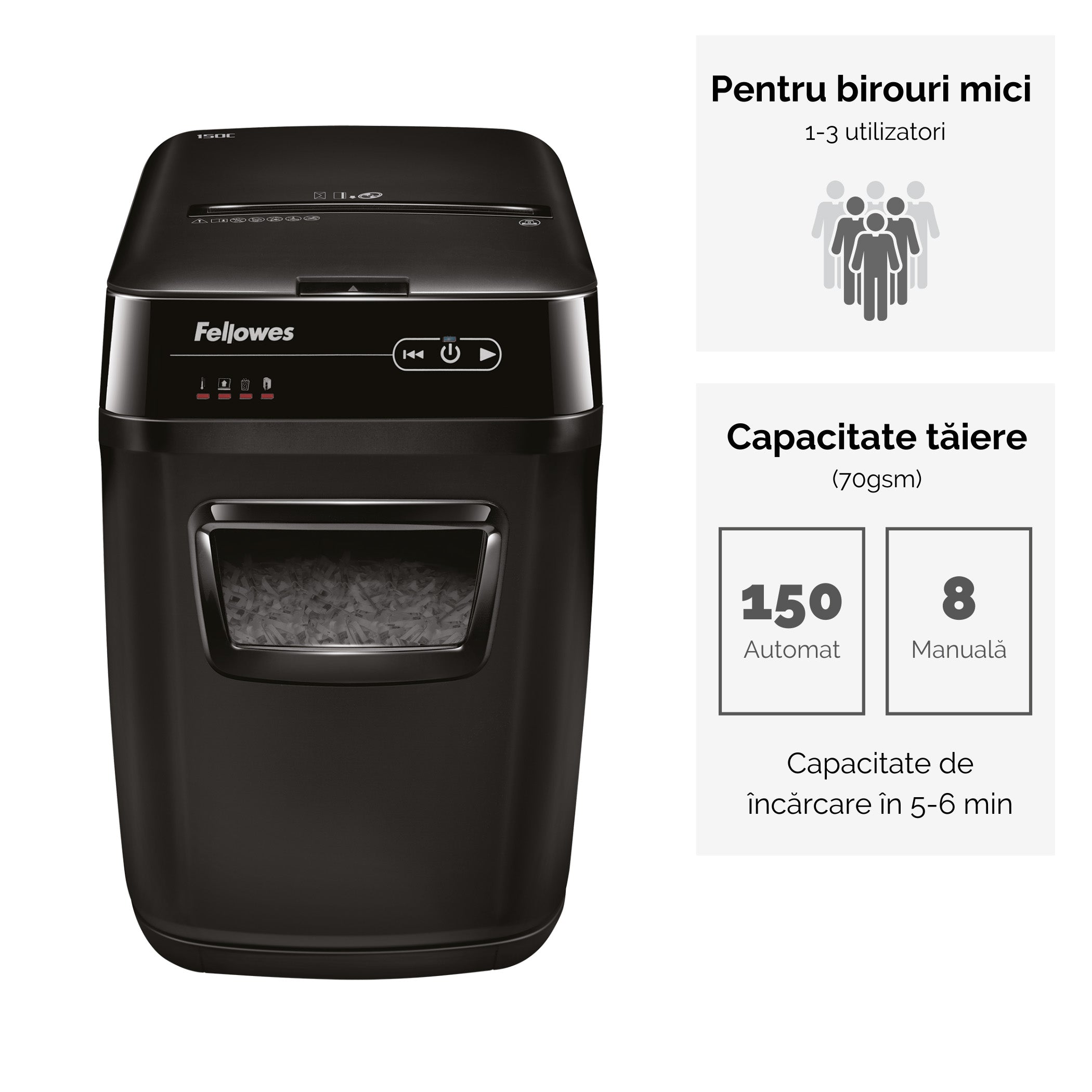 DISTRUGATOR DOC AUTOMAT AUTOMAX 150C CROSS-CUT FELLOWES