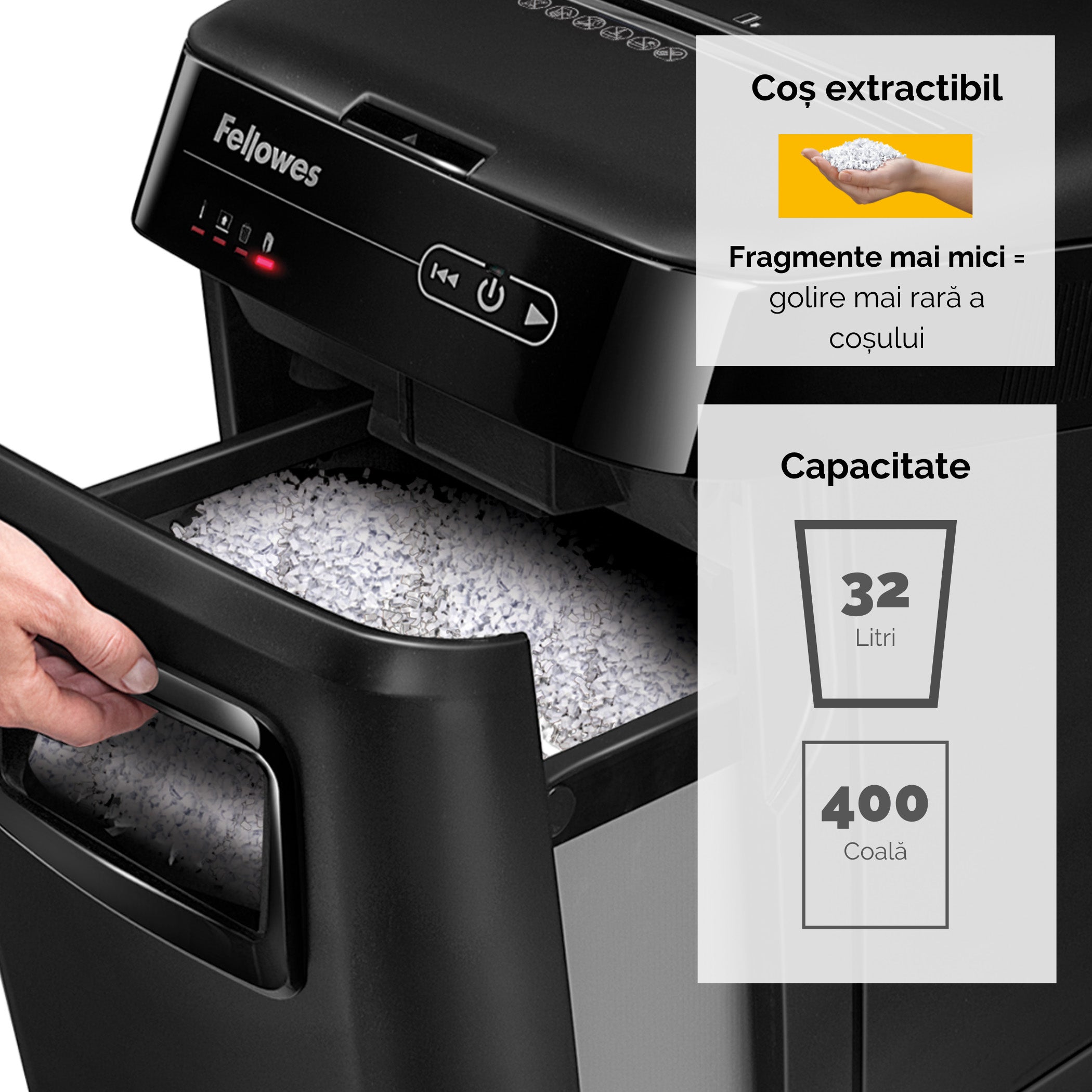 DISTRUGATOR DOC AUTOMAT AUTOMAX 200M MICROSHRED FELLOWES