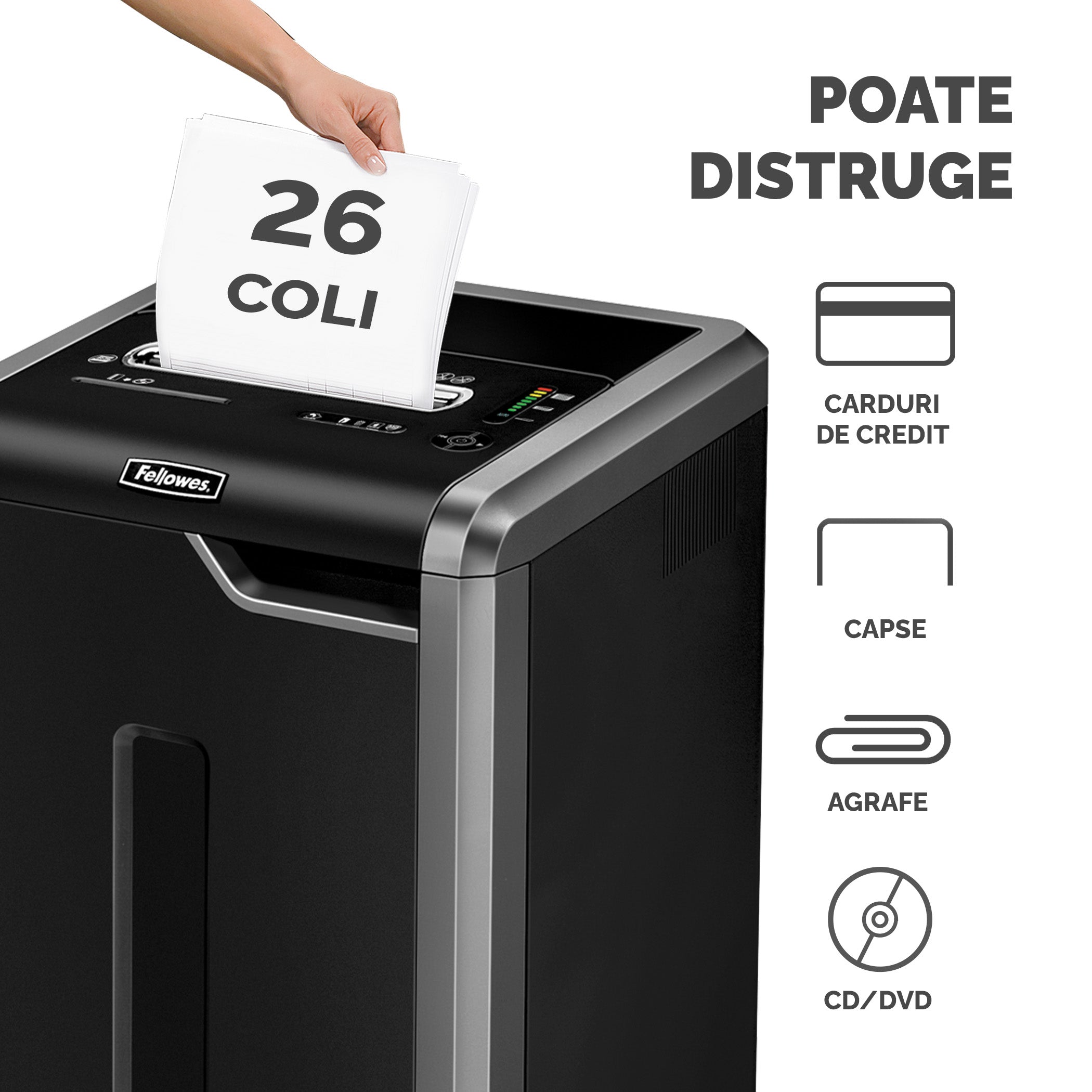 DISTRUGATOR DOCUMENTE 325i STRIP-CUT FELLOWES