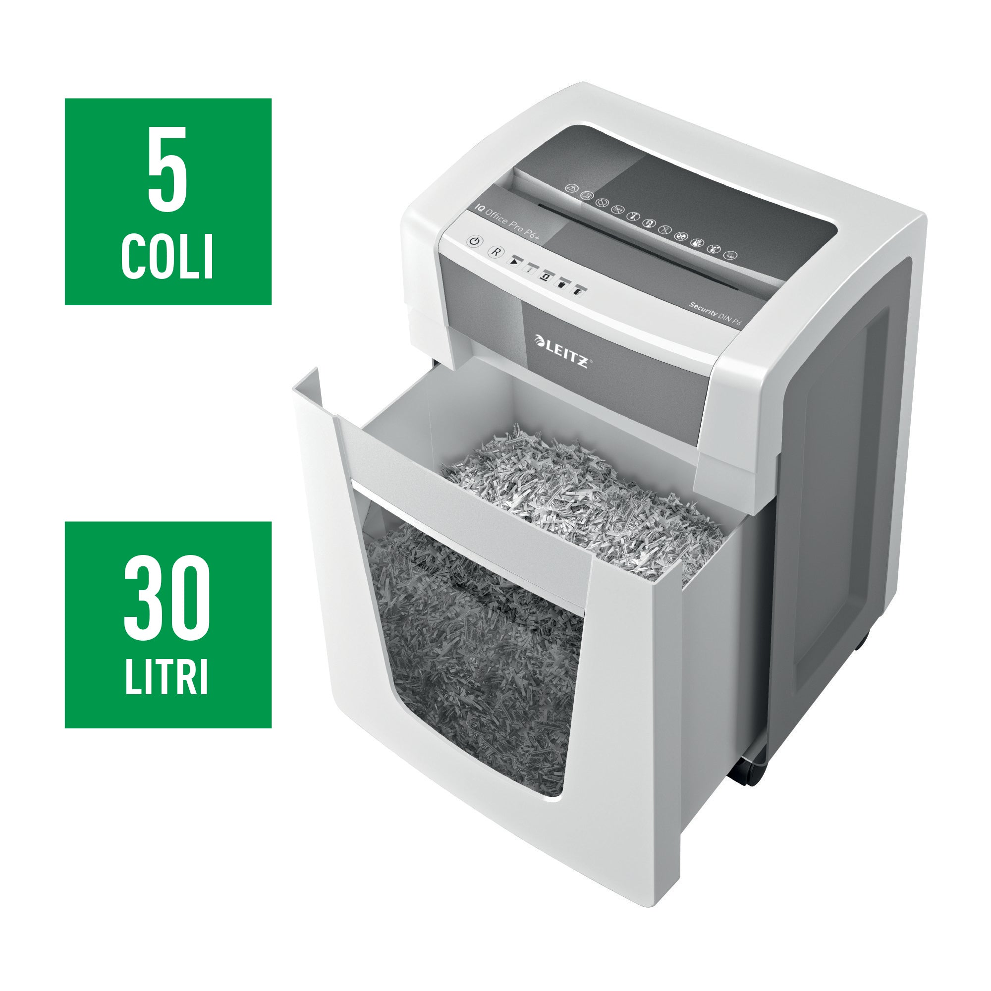 DISTRUGATOR DOCUMENTE IQ OFFICE PRO MICROSHRED 5 COLI P6+ LEITZ
