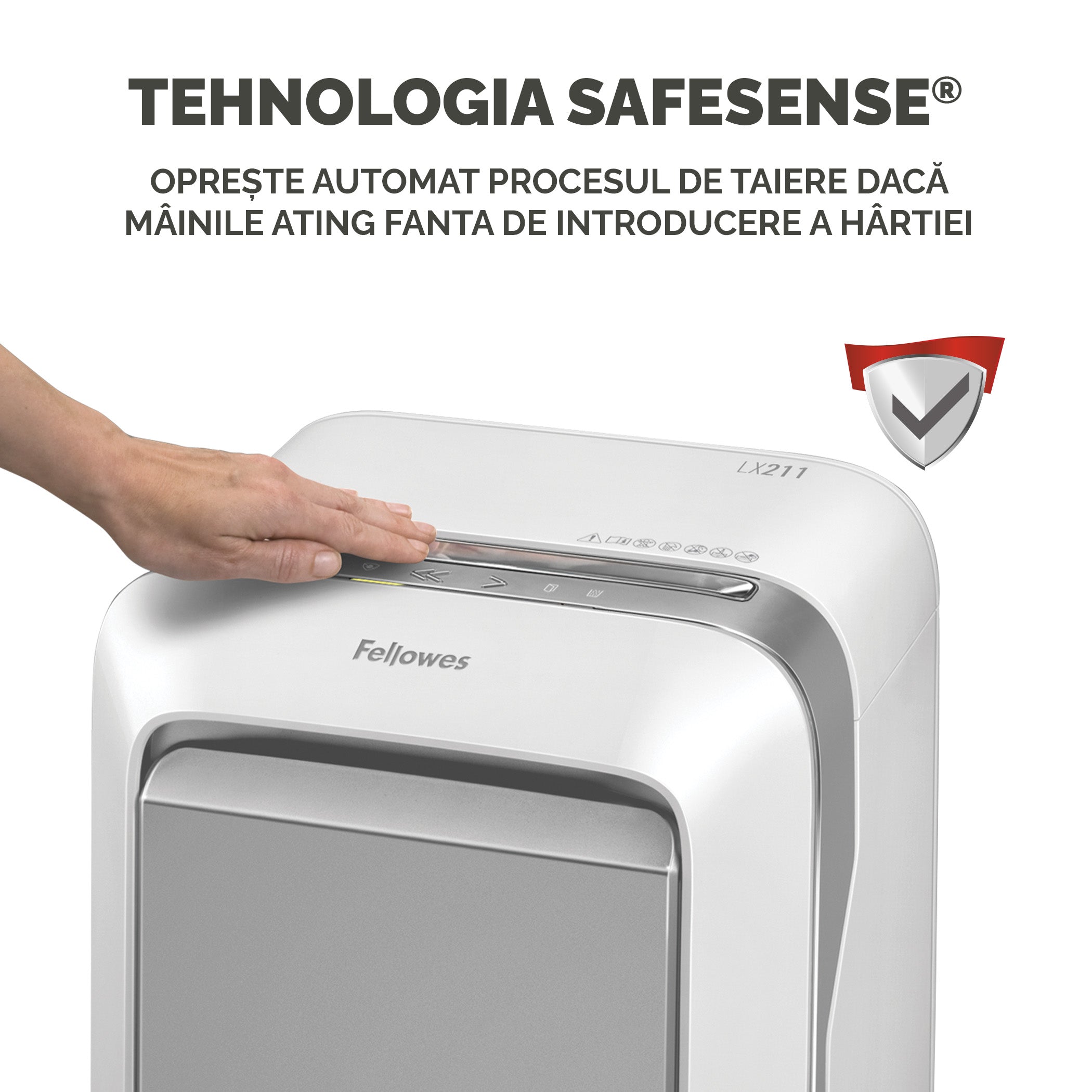 DISTRUGATOR DOCUMENTE LX211 MICRO-CUT ALB FELLOWES