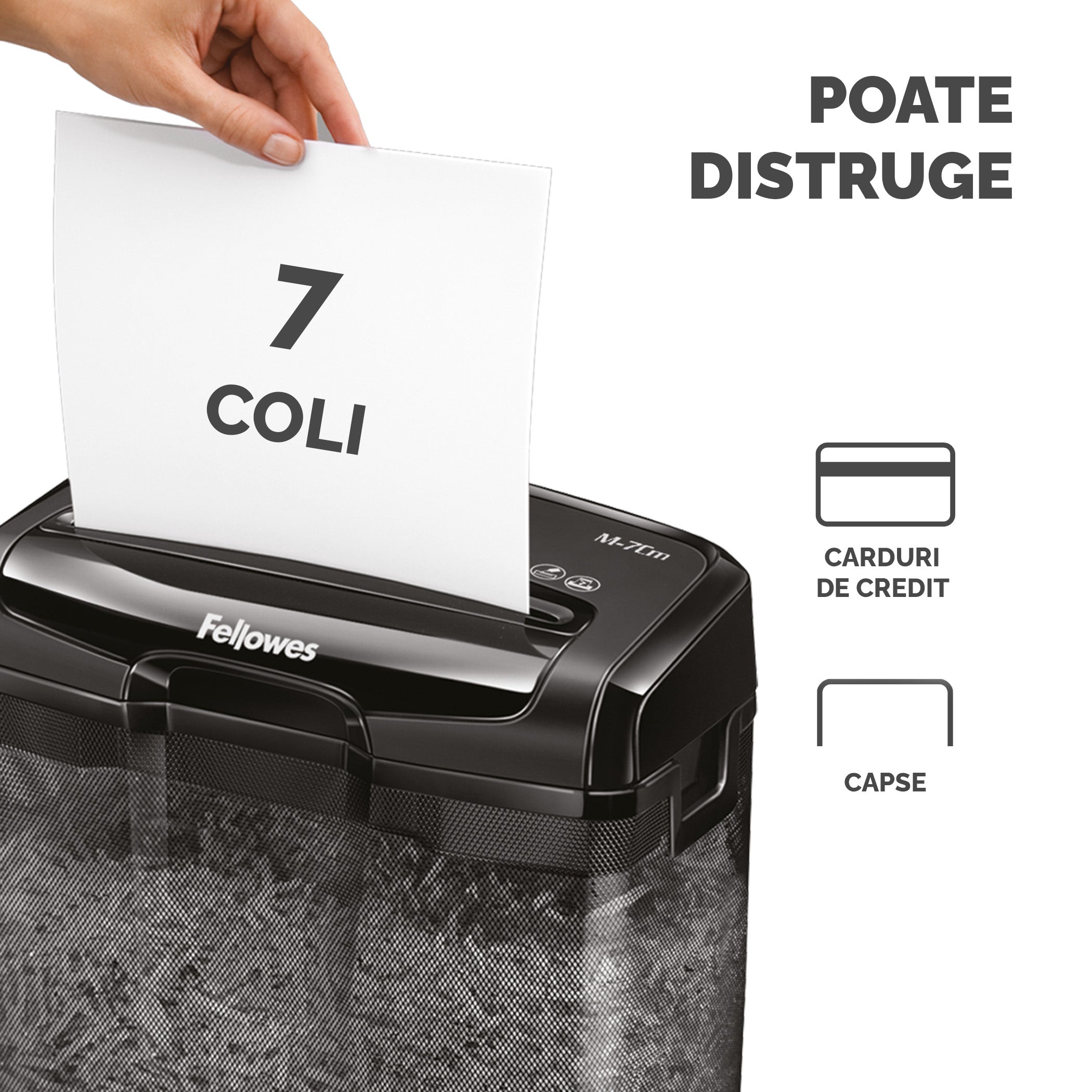 DISTRUGATOR DOCUMENTE M-7CM CROSS-CUT FELLOWES