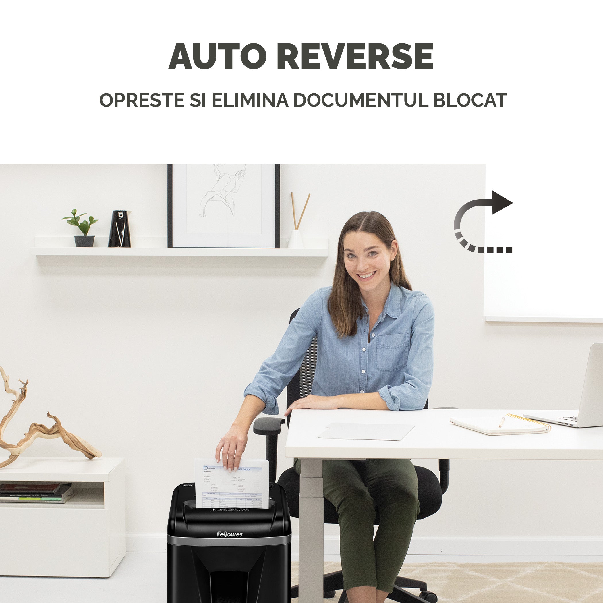 DISTRUGATOR DOCUMENTE MS-450 MICROSHRED FELLOWES