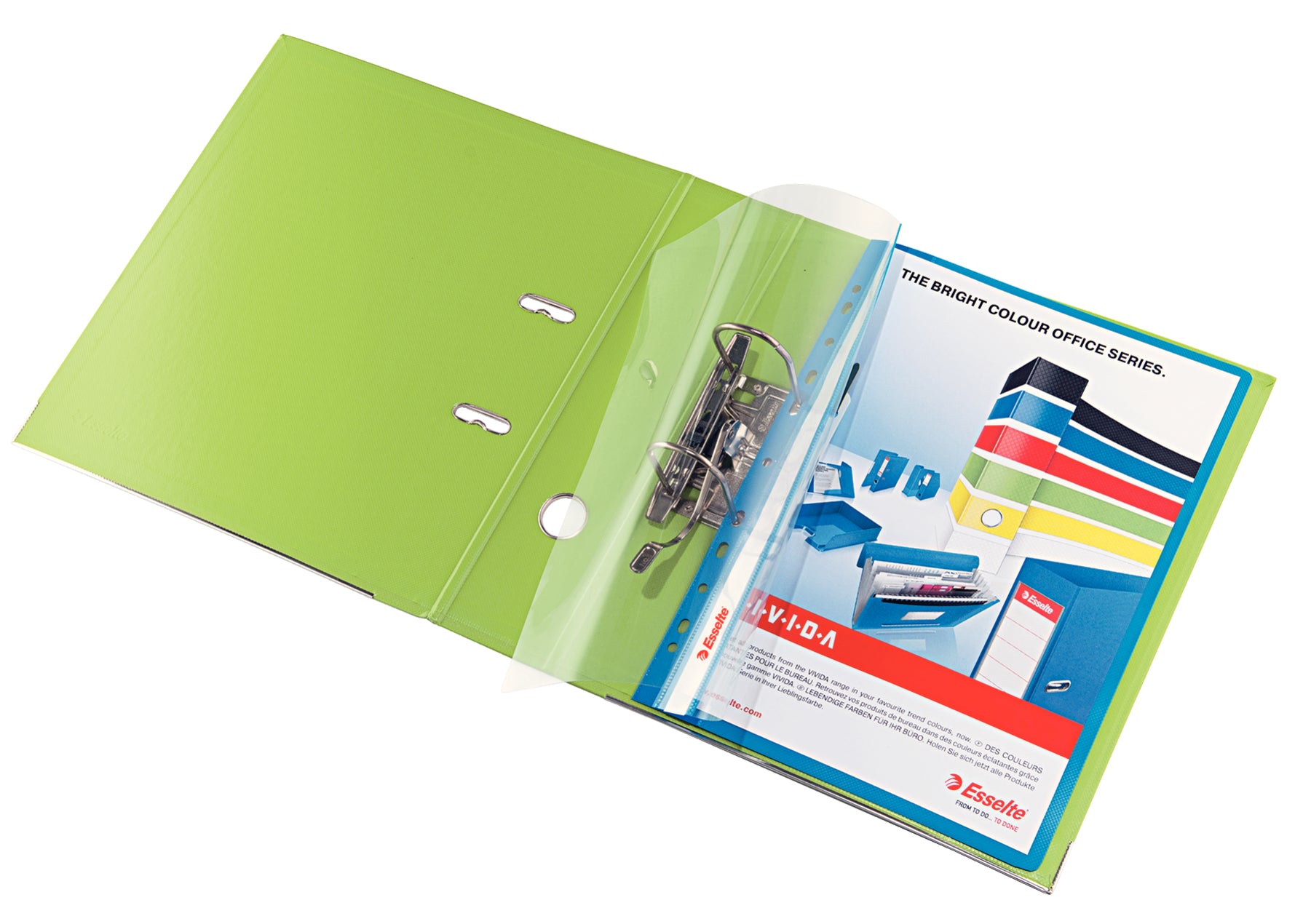 DOSAR PLASTIC CU SINA SI MULTIPERFORATII ALB ESSELTE