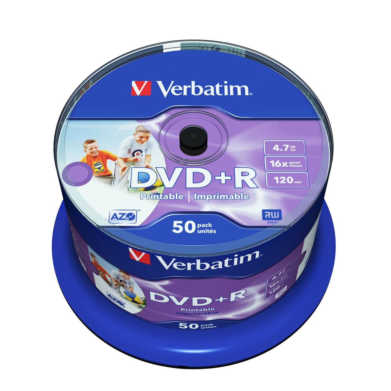 DVD+R PRINTABIL 50/SET VERBATIM 4.7GB 16X 43512