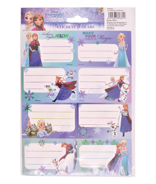 ETICHETE SCOLARE 40/SET FROZEN PIGNA