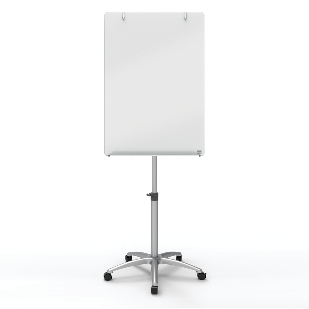 FLIPCHART MAGNETIC DIN STICLA CU ROTI 70*100 PRESTIGE NOBO