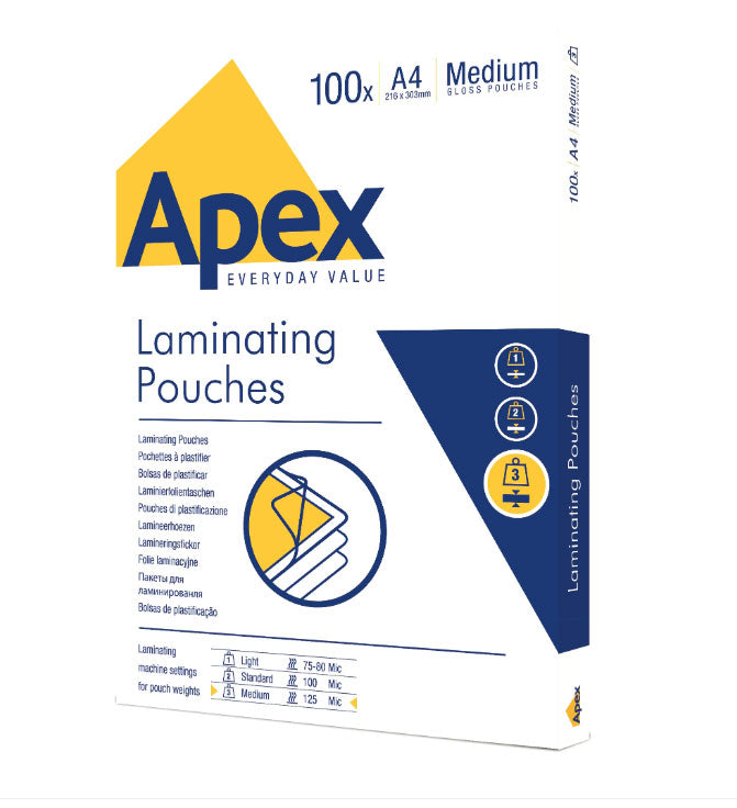 FOLIE A4 125 MICRONI 100/TOP APEX