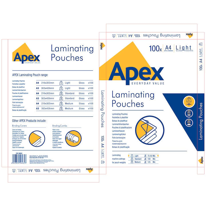 FOLIE A4 80 MICRONI 100/TOP APEX