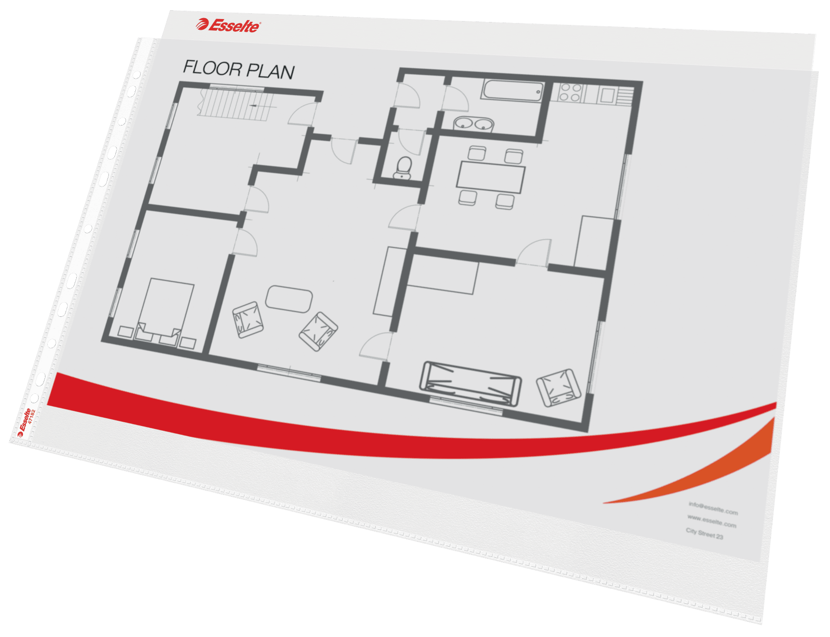FOLIE PROTECTIE A3 10/SET 85 MICRONI ESSELTE