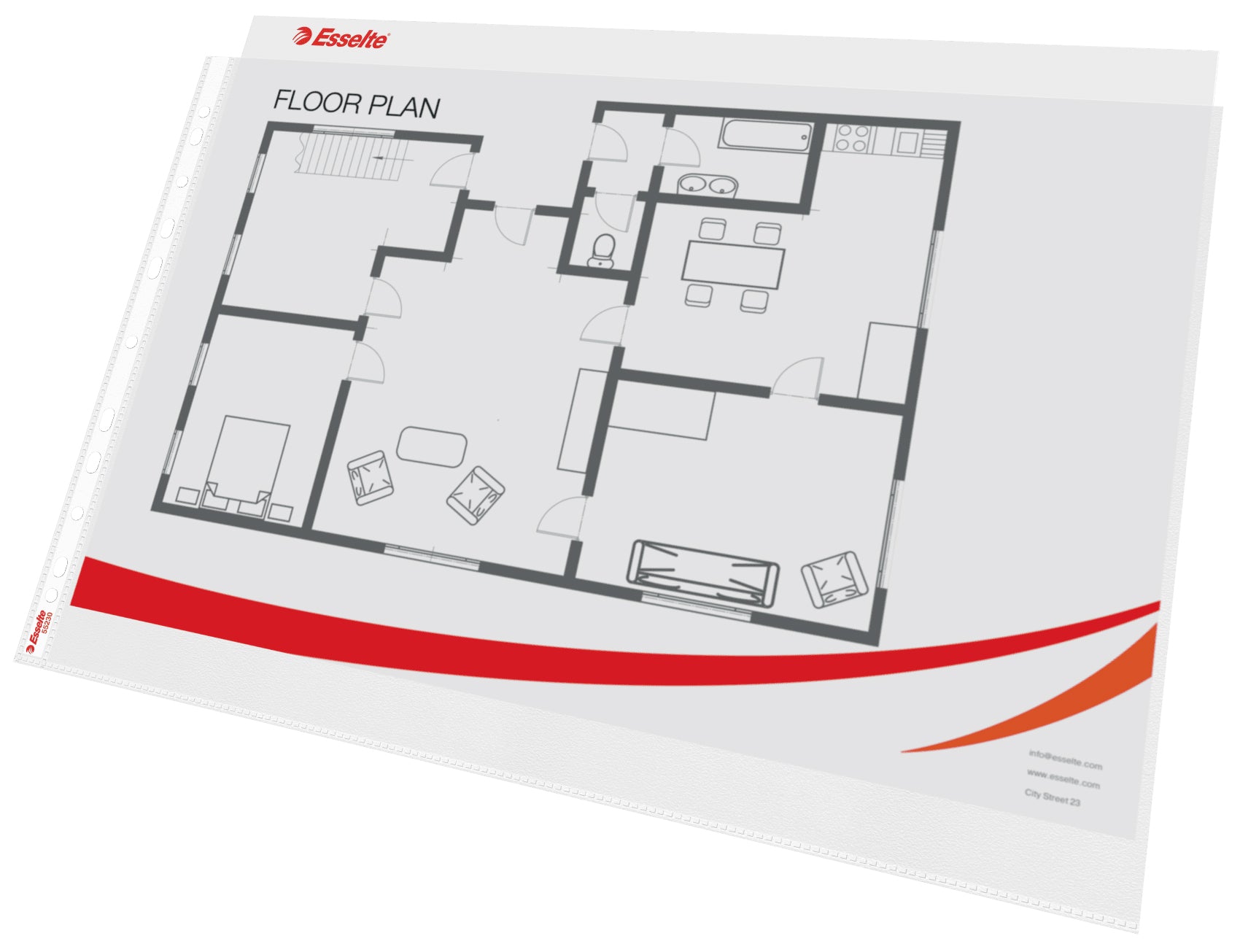 FOLIE PROTECTIE A3 50/SET 85 MICRONI ESSELTE