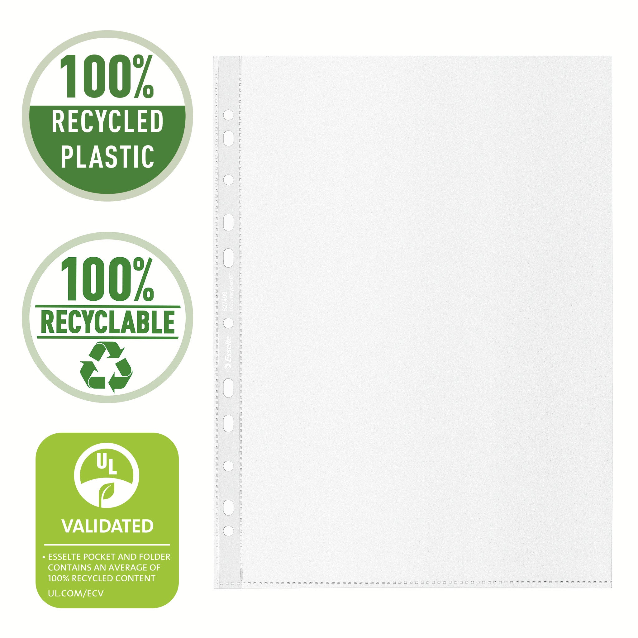 FOLIE PROTECTIE A4 70 MICRONI 100/SET RECYCLED ESSELTE