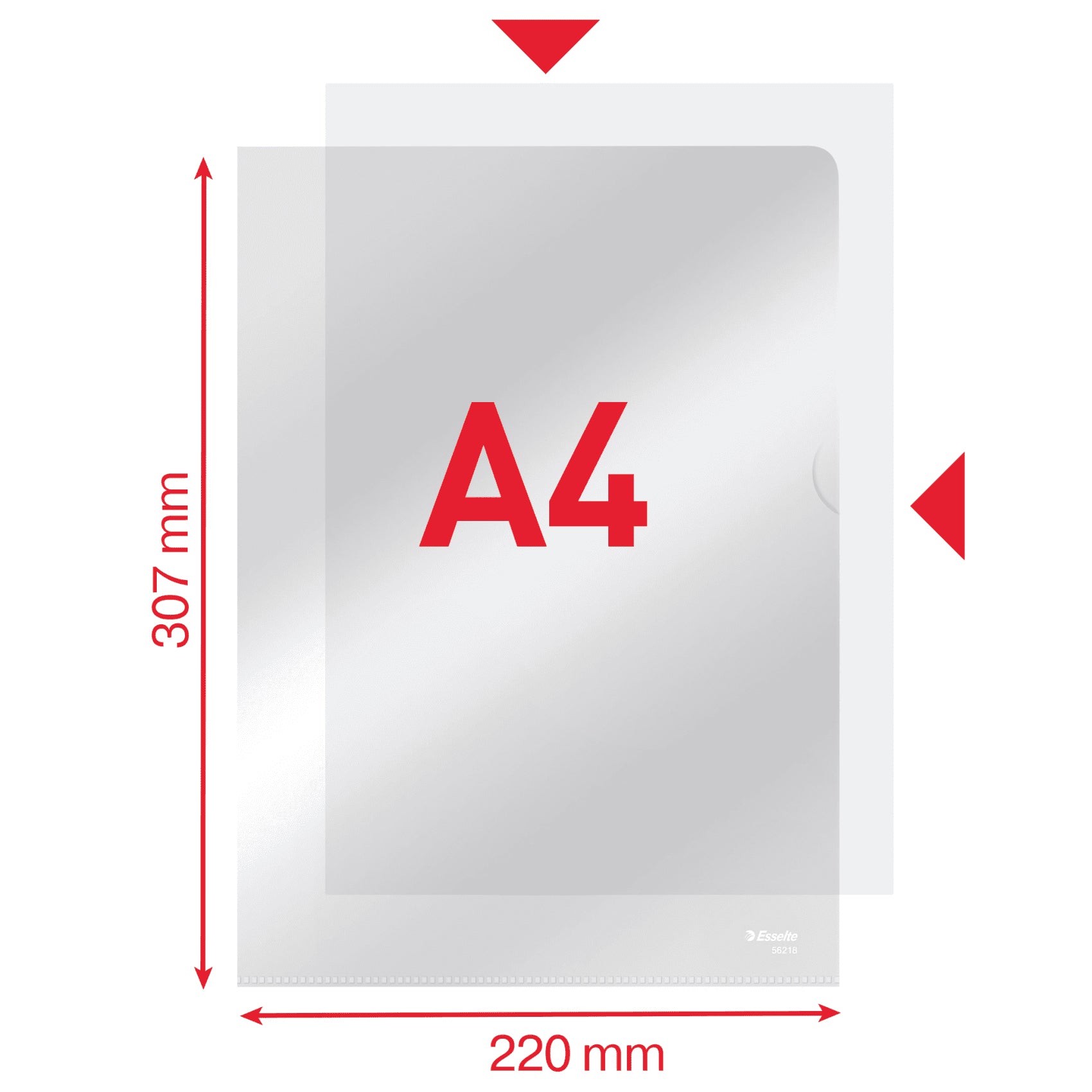 FOLIE PROTECTIE A4 CRISTAL 105 MICRONI 100/TOP DESCHIDERE L ESSELTE
