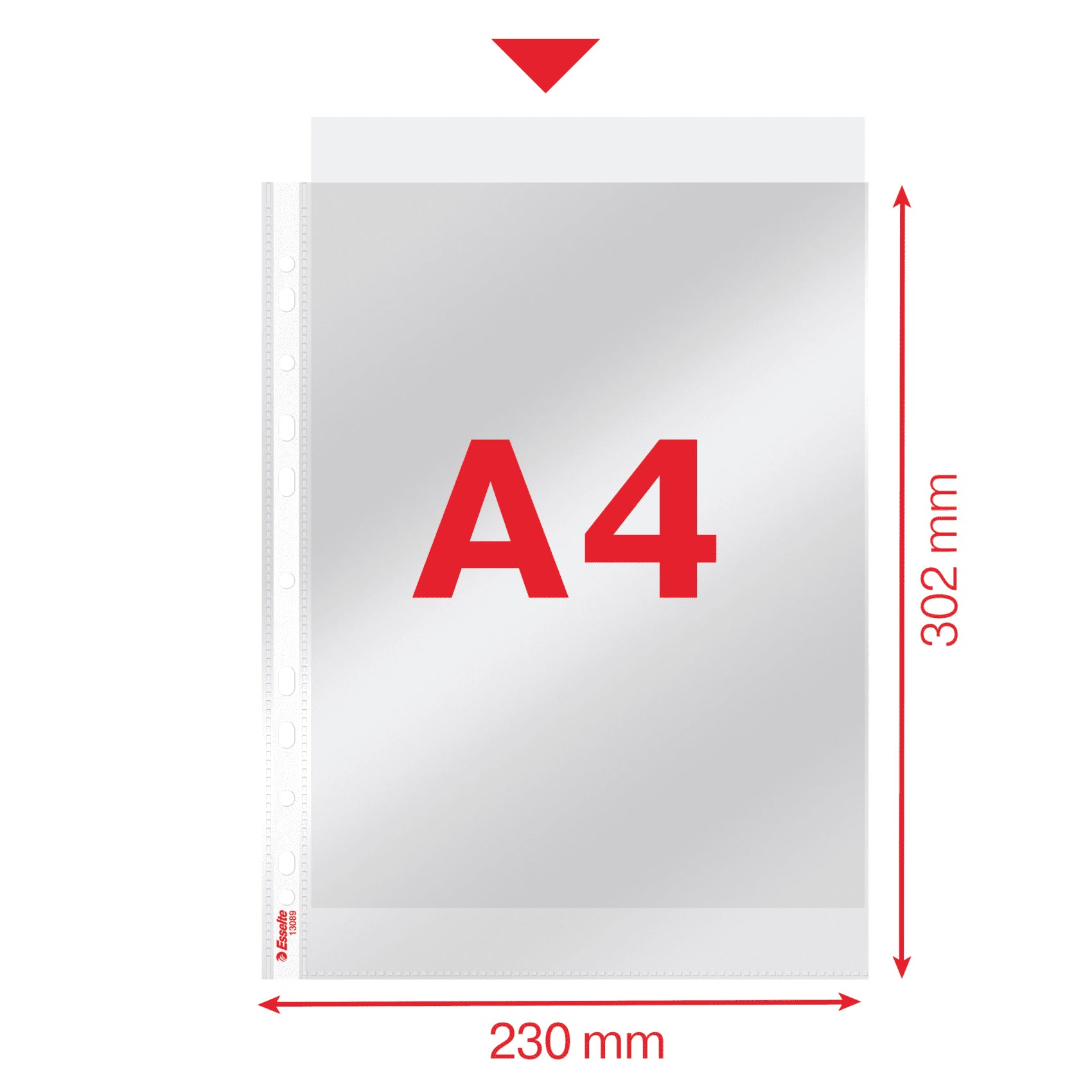 FOLIE PROTECTIE A4 CRISTAL 40 MICRONI 100/TOP ESSELTE