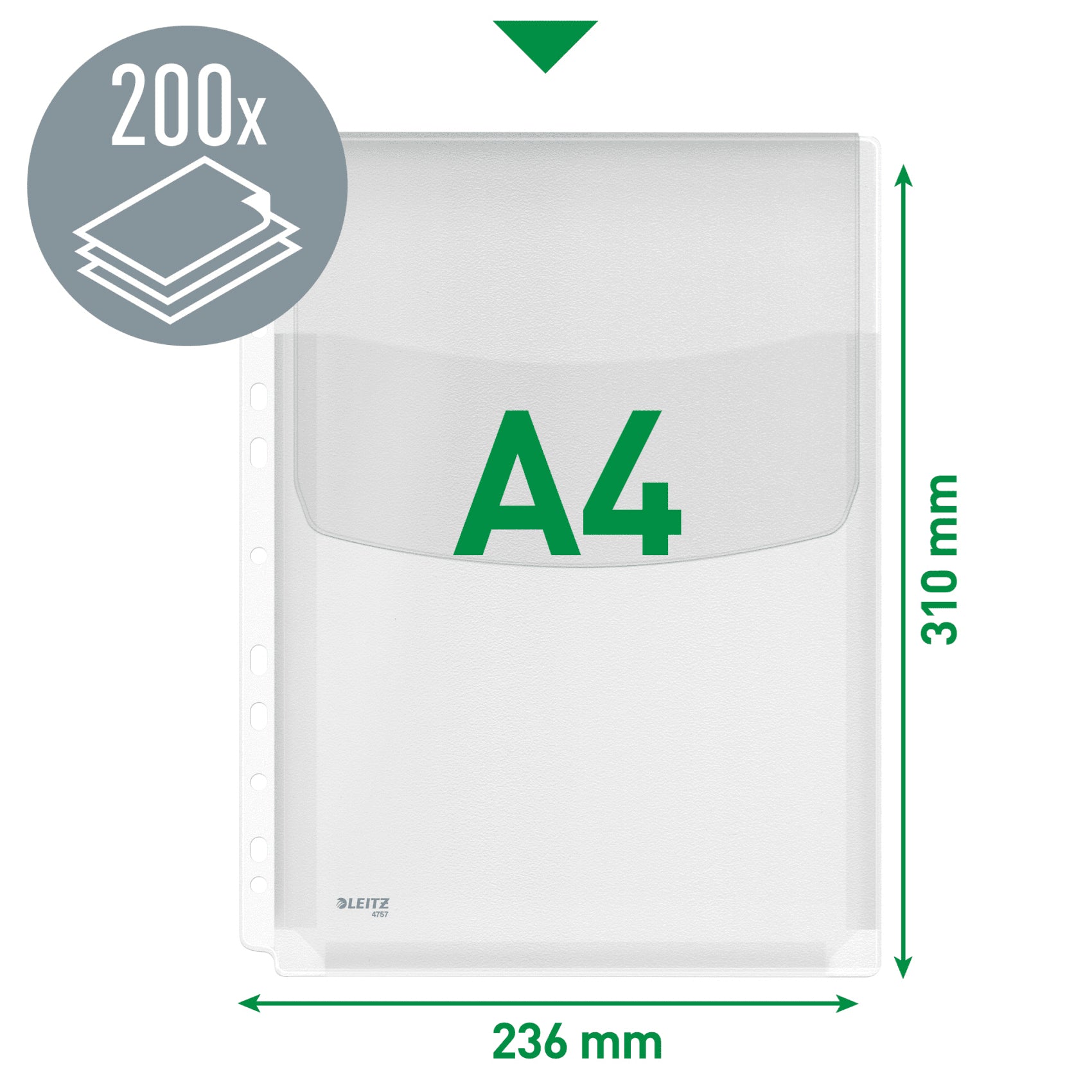 FOLIE PROTECTIE A4 CU CLAPA 5/SET JUMBO LEITZ